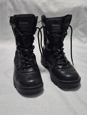 Bates Black Lace-Up Tactical EMS Firefighter Police Officer Boots Womens Size 7
